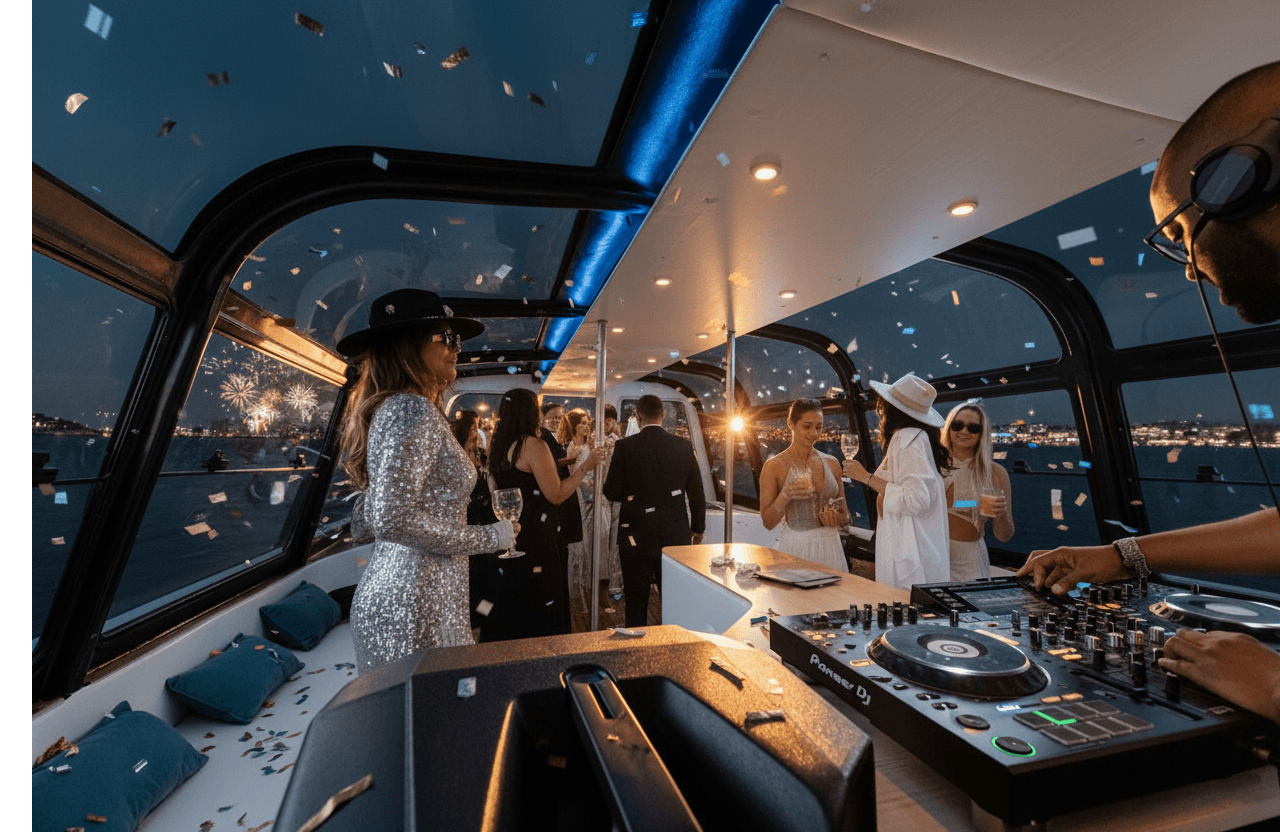 🎆 New Year’s Eve Luxury Boat – DJ, Buffet & Open Bar - Photo 3